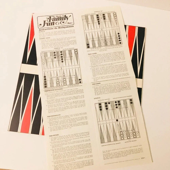 Vintage 1973 World  of Family Fun Backgammon Hasbro - Picture 7 of 15